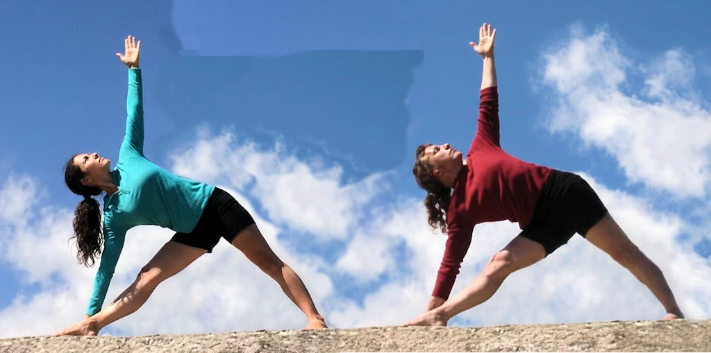 Trikonasana side by side