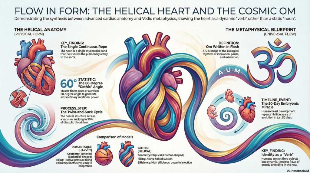 Helical Heart and Cosmic OM