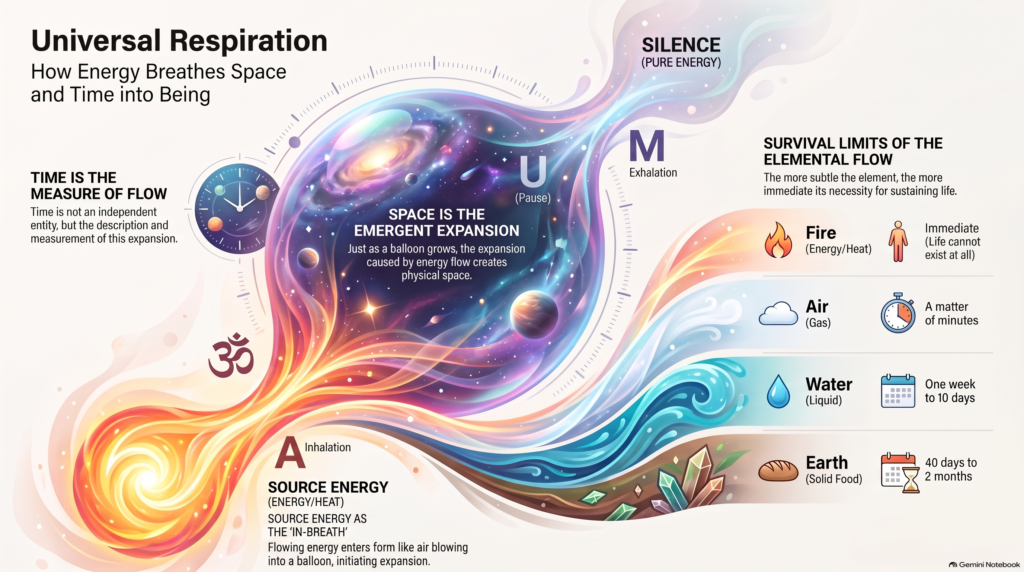 universal respiration - Like a balloon being blown up by Formless Source Energy as it Flows into Form